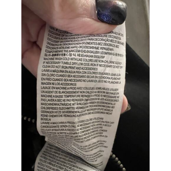 Vans Black White Souvenir Tiger Floral Embroidered Bomber Jacket Quilted Sz Xs - Picture 12 of 12